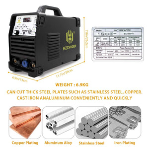 Planet Gates HVT250P ACDC / 220V-145A / canada HZXVOGEN Aluminum AC/DC Pulse Tig 4 in 1 Welding Machine HVT250P MMA ARC Stick Welder IGBT Inverter HF TIG 2T 4T Soldador