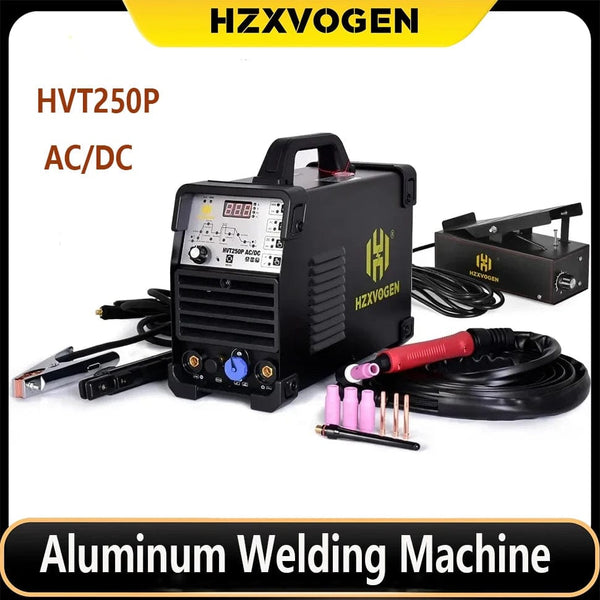 Planet Gates HVT250P ACDC / 220V-145A / CHINA HZXVOGEN 4 in 1 HF TIG AC/DC Aluminum Welding Machine MMA ARC Argon Precise Digital Pulse 2T/4T TIG Welder Stainless HVT250P