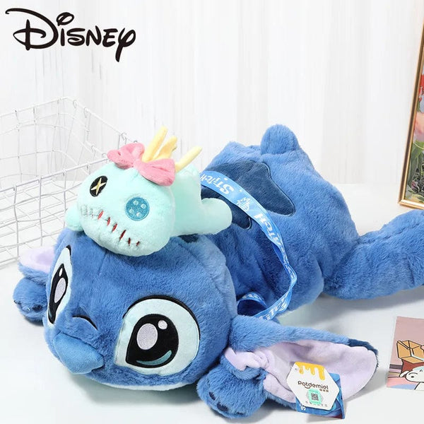 Planet Gates HWBD3541-53CM Genuine Disney 53CM Kawaii Stitch Stuffed Toy Lying Position Stitch Plush Doll Throw Pillow Birthday Gift For Kids Or Girlfriend