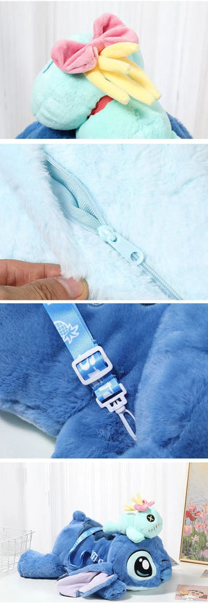 Planet Gates HWBD3541-53CM Genuine Disney 53CM Kawaii Stitch Stuffed Toy Lying Position Stitch Plush Doll Throw Pillow Birthday Gift For Kids Or Girlfriend