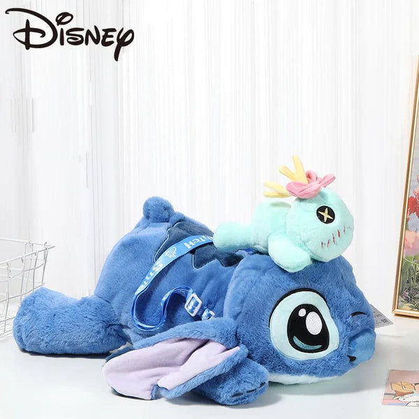 Planet Gates HWBD3541-53CM Genuine Disney 53CM Kawaii Stitch Stuffed Toy Lying Position Stitch Plush Doll Throw Pillow Birthday Gift For Kids Or Girlfriend