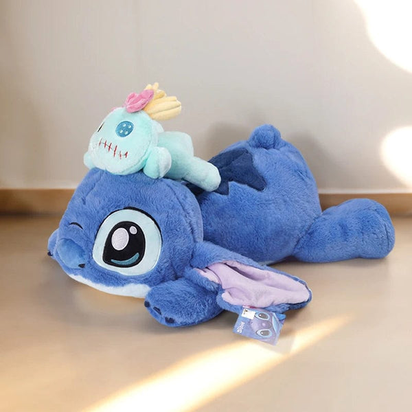 Planet Gates HWBD3541-53CM Genuine Disney 53CM Kawaii Stitch Stuffed Toy Lying Position Stitch Plush Doll Throw Pillow Birthday Gift For Kids Or Girlfriend
