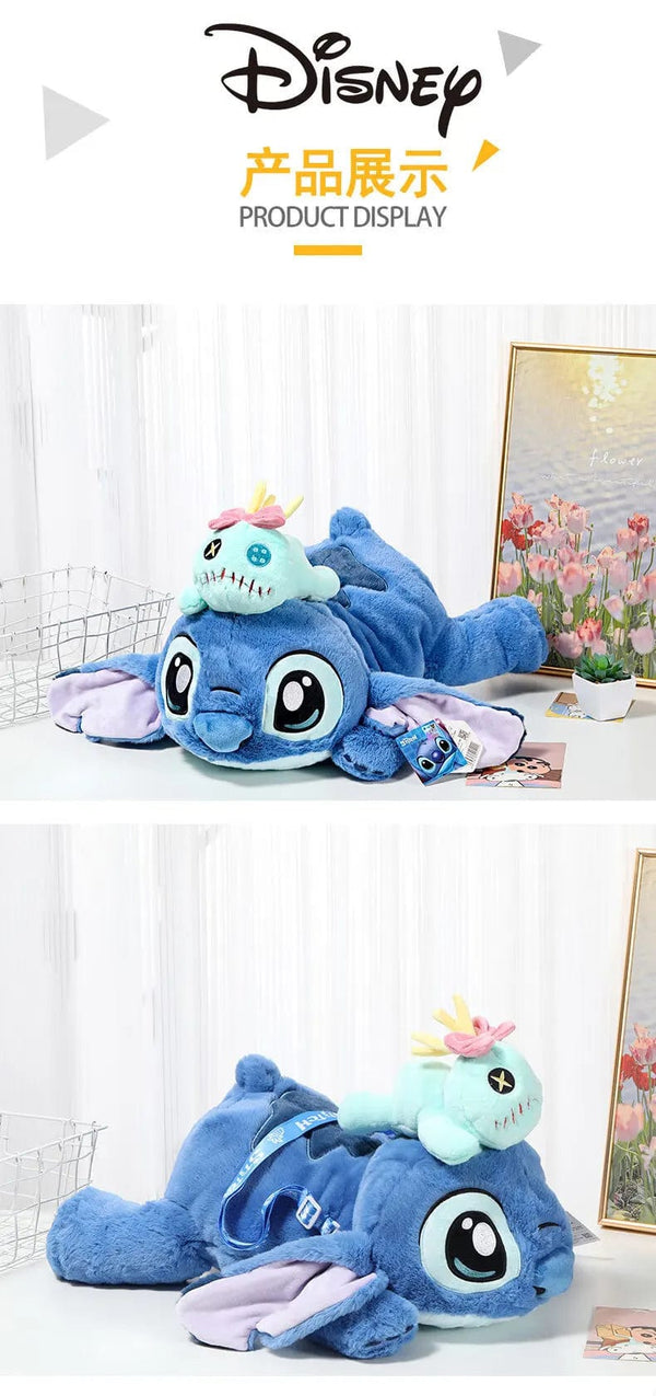 Planet Gates HWBD3541-53CM Genuine Disney 53CM Kawaii Stitch Stuffed Toy Lying Position Stitch Plush Doll Throw Pillow Birthday Gift For Kids Or Girlfriend