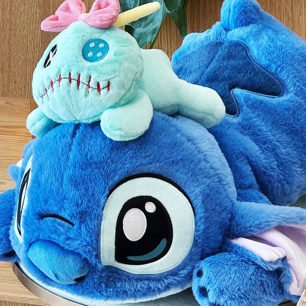 Planet Gates HWBD3541-53CM Genuine Disney 53CM Kawaii Stitch Stuffed Toy Lying Position Stitch Plush Doll Throw Pillow Birthday Gift For Kids Or Girlfriend