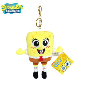 Planet Gates HWJB139-13cm Genuine Spongebob Squarepants Patrick Star Squidward Eugene H. Krabs Gary Stuffed Plush Toy Pendant Keychain Kids Birthday Gift