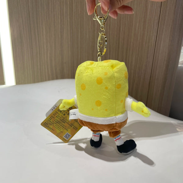 Planet Gates HWJB139-13cm Genuine Spongebob Squarepants Patrick Star Squidward Eugene H. Krabs Gary Stuffed Plush Toy Pendant Keychain Kids Birthday Gift