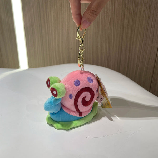 Planet Gates HWJB139-13cm Genuine Spongebob Squarepants Patrick Star Squidward Eugene H. Krabs Gary Stuffed Plush Toy Pendant Keychain Kids Birthday Gift