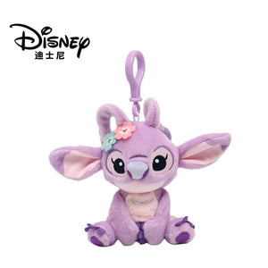 Planet Gates HWJD2137-10cm Genuine Disney Stitch Lotso Plush Toys Keychain Pendant Accessories Cute Cartoon Stuffed Doll Key Ring Toys Key Chain Gift