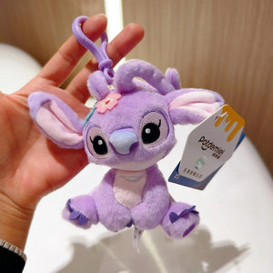 Planet Gates HWJD2137-10cm Original Disney Toy Story Stitch Kawaii Winnie Lotso Plush Doll Cartoon Stuffed Anime Keychain Pendant Strap Toys Gift For Kids