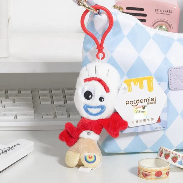 Planet Gates HWJD3227-11cm Original Disney Toy Story Stitch Kawaii Winnie Lotso Plush Doll Cartoon Stuffed Anime Keychain Pendant Strap Toys Gift For Kids