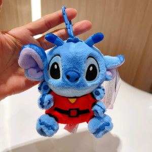 Planet Gates HWJD3297-12cm Original Disney Toy Story Stitch Kawaii Winnie Lotso Plush Doll Cartoon Stuffed Anime Keychain Pendant Strap Toys Gift For Kids
