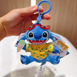 Planet Gates HWJD3747-11cm Original Disney Toy Story Stitch Kawaii Winnie Lotso Plush Doll Cartoon Stuffed Anime Keychain Pendant Strap Toys Gift For Kids