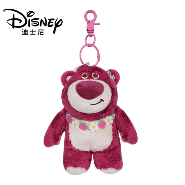 Planet Gates HWJD3747-11cm Original Disney Toy Story Stitch Kawaii Winnie Lotso Plush Doll Cartoon Stuffed Anime Keychain Pendant Strap Toys Gift For Kids