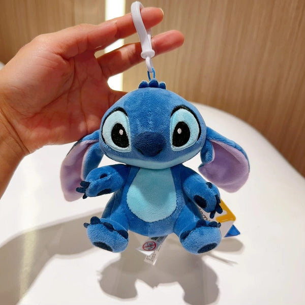 Planet Gates HWJD3747-11cm Original Disney Toy Story Stitch Kawaii Winnie Lotso Plush Doll Cartoon Stuffed Anime Keychain Pendant Strap Toys Gift For Kids