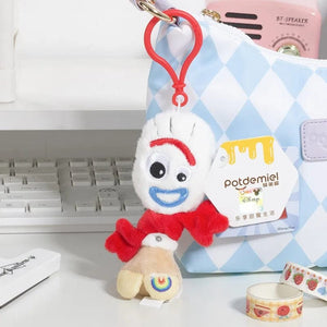 Planet Gates HWJD3747-11cm Original Disney Toy Story Stitch Kawaii Winnie Lotso Plush Doll Cartoon Stuffed Anime Keychain Pendant Strap Toys Gift For Kids