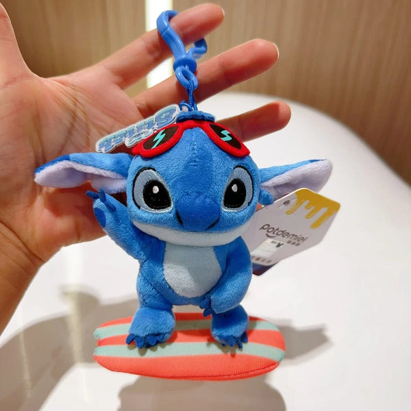 Planet Gates HWJD686-11cm Original Disney Toy Story Stitch Kawaii Winnie Lotso Plush Doll Cartoon Stuffed Anime Keychain Pendant Strap Toys Gift For Kids