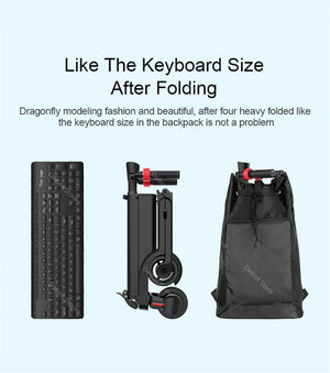 Planet Gates HX X6 Folding Electric Scooter Two Wheel Electric Scooters Mini Protable Backpack E-Scooter Electric Bike Ebike