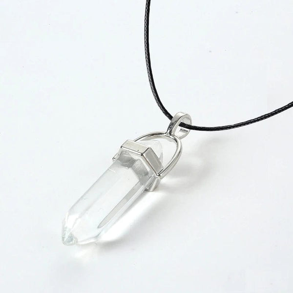 Planet Gates HZS-257-1 2023 Hexagonal Column Quartz Necklaces Turquoises Pink Crystal Pendent Necklace For Women Chain Natural Stone Choker Jewelry