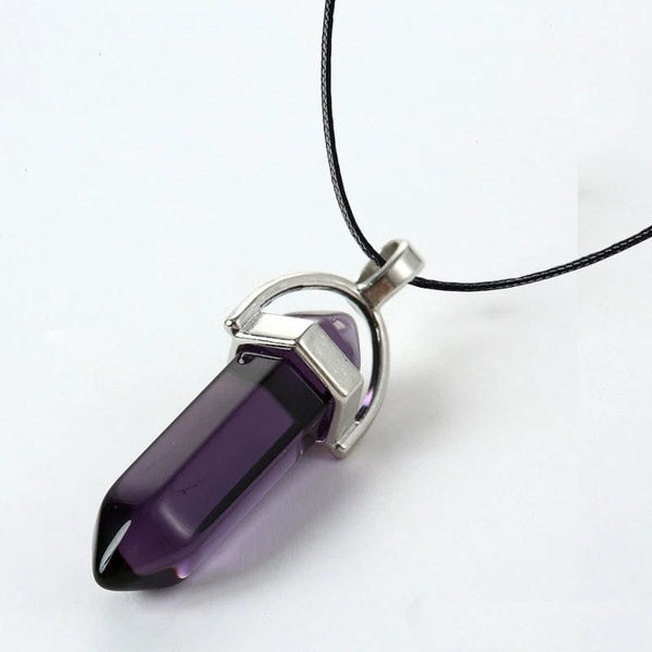 Planet Gates HZS-257-1 2023 Hexagonal Column Quartz Necklaces Turquoises Pink Crystal Pendent Necklace For Women Chain Natural Stone Choker Jewelry