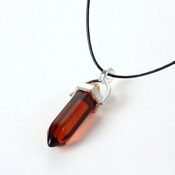 Planet Gates HZS-257-1 2023 Hexagonal Column Quartz Necklaces Turquoises Pink Crystal Pendent Necklace For Women Chain Natural Stone Choker Jewelry