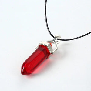 Planet Gates HZS-257-1 2023 Hexagonal Column Quartz Necklaces Turquoises Pink Crystal Pendent Necklace For Women Chain Natural Stone Choker Jewelry