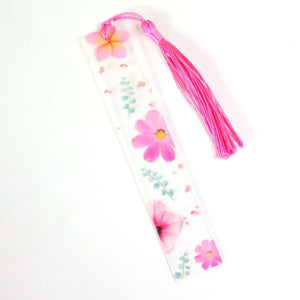 Planet Gates I Pretty Flower Acrylic Ruler Bookmarks with Tassels 14cm Ruler Bookmark Student Teacher Stationery School/office Supplies