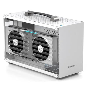 Planet Gates I100 PRO WH TC Pccooler I100 ITX MINI Small Case All Aluminum Suitcase Portable HTPC Desktop Computer Empty Chassis PC Gaming Case