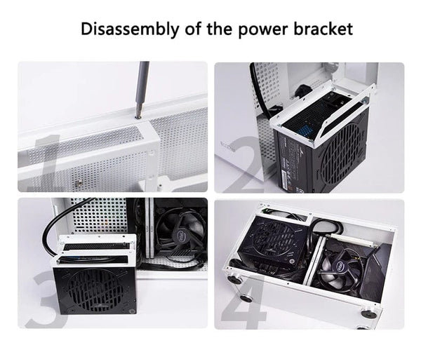 Planet Gates I100 PRO WH TC Pccooler I100 ITX MINI Small Case All Aluminum Suitcase Portable HTPC Desktop Computer Empty Chassis PC Gaming Case