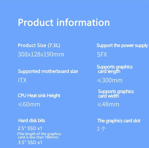 Planet Gates I100 PRO WH TC Pccooler I100 ITX MINI Small Case All Aluminum Suitcase Portable HTPC Desktop Computer Empty Chassis PC Gaming Case