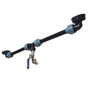 Planet Gates IBC Tank Tap Adapter IBC Tank Thread Faucet With 1 Tube And 2 Curved Connectors Home Garden Irrigation Water Connector 40a