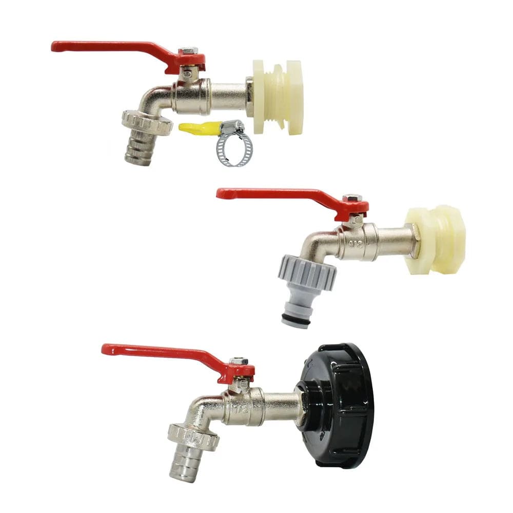 Planet Gates IBC Tank Tap Adapter Nipple S60X6 Thread 15mm Garden Hose Quick Connect Faucet Alloy Tank 1000 Liter IBC Tank Valve Fitting