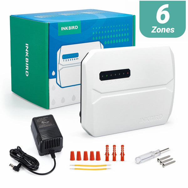 Planet Gates ICC-600-WIFI / Russian Federation INKBIRD 6 OR 8 Zones EU Types of WIFI Sprinkler Controller Used to Intelligent Irrigation for Watering With Seasonal Adjustment