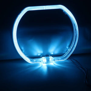 Planet Gates Ice blue / 100mm 100/76MM LED Angel Eyes Square Guide Halo Ring Daytime Running Lights With Driver For Bi Xenon Headlight Lenses DRL Accessories