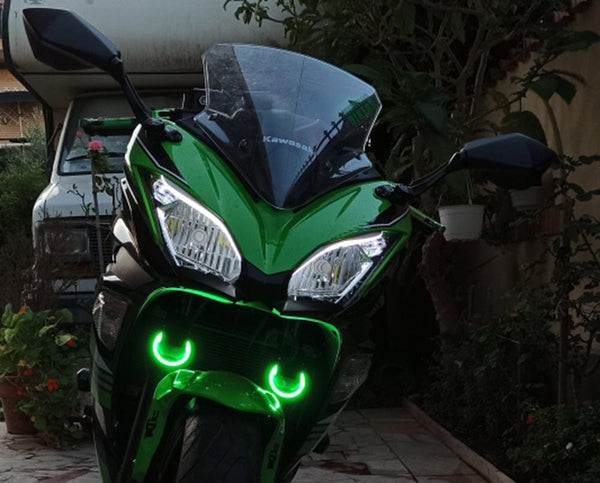 Planet Gates Ice Blue / 100mm 2PC 12-24V COB Led Halo Ring Angel Eyes for Car Motorcycle Circular Led Light Ring 70mm 80mm 90mm Daytime Running Headlight Buld