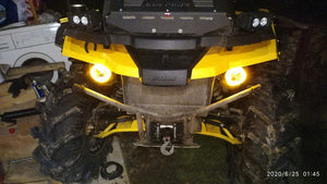 Planet Gates Ice Blue / 100mm 2PC 12-24V COB Led Halo Ring Angel Eyes for Car Motorcycle Circular Led Light Ring 70mm 80mm 90mm Daytime Running Headlight Buld