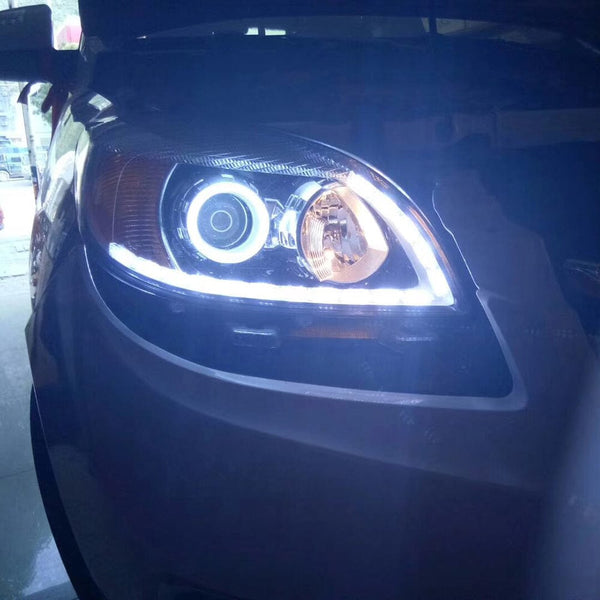 Planet Gates Ice Blue / 100mm 2PC 12-24V COB Led Halo Ring Angel Eyes for Car Motorcycle Circular Led Light Ring 70mm 80mm 90mm Daytime Running Headlight Buld