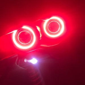 Planet Gates Ice Blue / 100mm 2PC 12-24V COB Led Halo Ring Angel Eyes for Car Motorcycle Circular Led Light Ring 70mm 80mm 90mm Daytime Running Headlight Buld