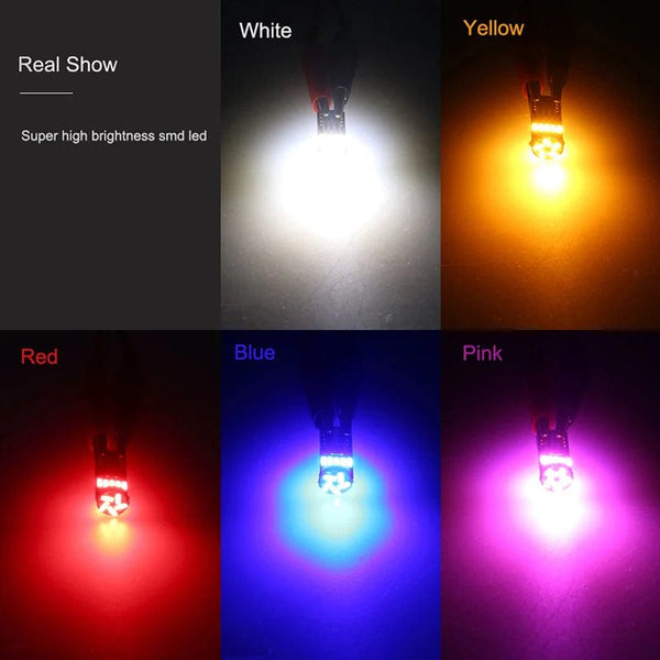 Planet Gates Ice Blue / 2PCS ANMINGPU 2/10PCS Led W5W T10 Car Led Signal Lamp 501 194 Bulbs 4014SMD Clearance Lights Reading Lights Interior lights 6000K 12V