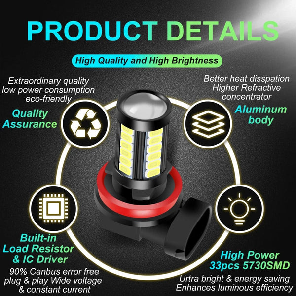 Planet Gates ice blue / 9006/HB4 2x Car Fog Lamp H11 Led Lamp H7 9005 HB3 9006 HB4 H9 H8 H16 PSX24W PSX26W P13W White Ice Blue Fog Light Bulb Not for Headlights