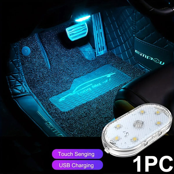 Planet Gates Ice Blue Brighten Up Your Vehicle With This Rechargeable LED Car Touch Light!
