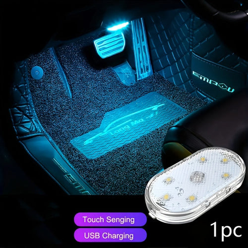 Planet Gates Ice Blue Brighten Up Your Vehicle With This Rechargeable LED Car Touch Light, Perfect For Use In Cars, Trucks, And Van