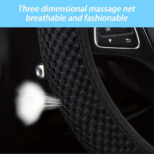 Planet Gates Ice Silk Stretch Breathable Non-slip Steering Wheel Cover For Easy Installation And Removal