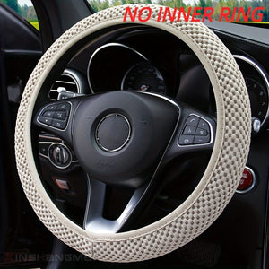 Planet Gates Ice Silk Stretch Breathable Non-slip Steering Wheel Cover For Easy Installation And Removal