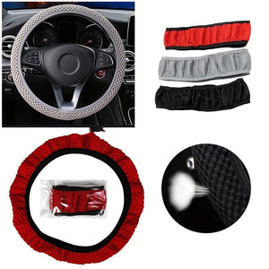 Planet Gates Ice Silk Stretch Breathable Non-slip Steering Wheel Cover For Easy Installation And Removal