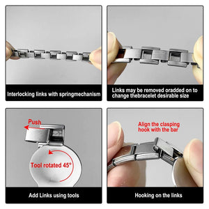 Planet Gates ICH002-10 / 18cm Italian Charm Bracelets DIY Basic Chain Stainless Steel Bangle Versatile Assembled Modules Ideal Gift 9mm Universal Dropshipping