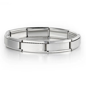 Planet Gates ICH002-10 / 18cm Italian Charm Bracelets DIY Basic Chain Stainless Steel Bangle Versatile Assembled Modules Ideal Gift 9mm Universal Dropshipping