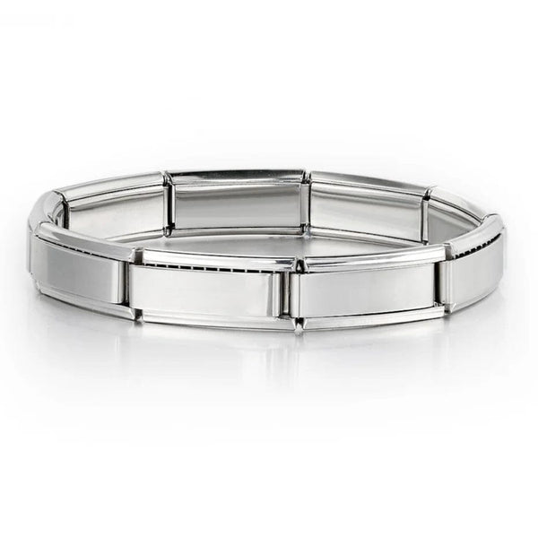 Planet Gates ICH002-10 / 18cm Italian Charm Bracelets DIY Basic Chain Stainless Steel Bangle Versatile Assembled Modules Ideal Gift 9mm Universal Dropshipping