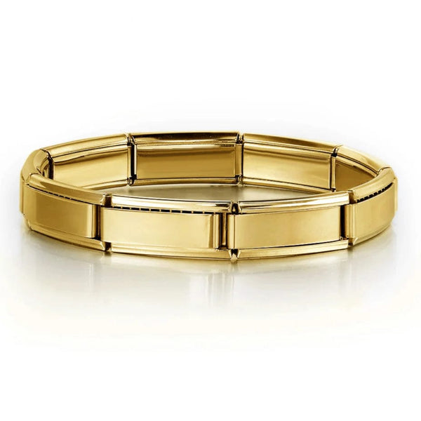 Planet Gates ICH002-10 / 18cm Italian Charm Bracelets DIY Basic Chain Stainless Steel Bangle Versatile Assembled Modules Ideal Gift 9mm Universal Dropshipping