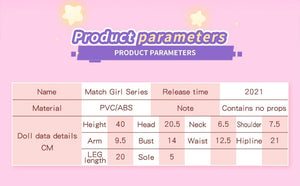 Planet Gates ICY DBS 1/4 Dream Fairy Doll Match Girl Mechanical Joint Body Sailor suit cute doll 16 Inch Ball Full Set 40cm SD