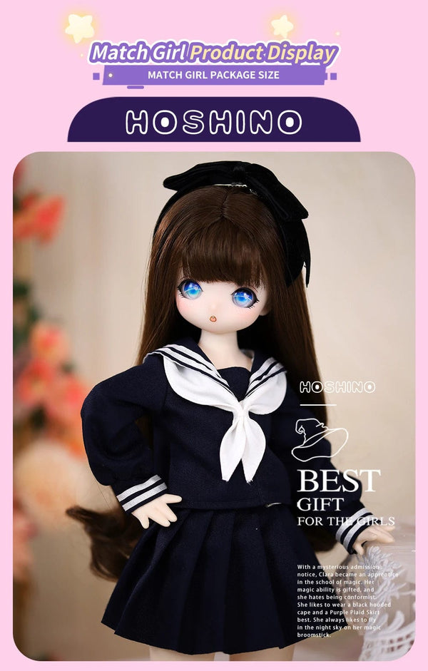 Planet Gates ICY DBS 1/4 Dream Fairy Doll Match Girl Mechanical Joint Body Sailor suit cute doll 16 Inch Ball Full Set 40cm SD